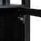 Flash Furniture Stella Modern Farmhouse Wooden Bookcase/Storage Cabinet, 3 Upper Shelves in Black ZG-027-BLK-GG - alternate 7